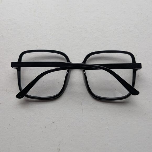Retro Black Square Sunglasses 70s Festival Sunnies Grunge Minimalist Y2K Shades main image 6